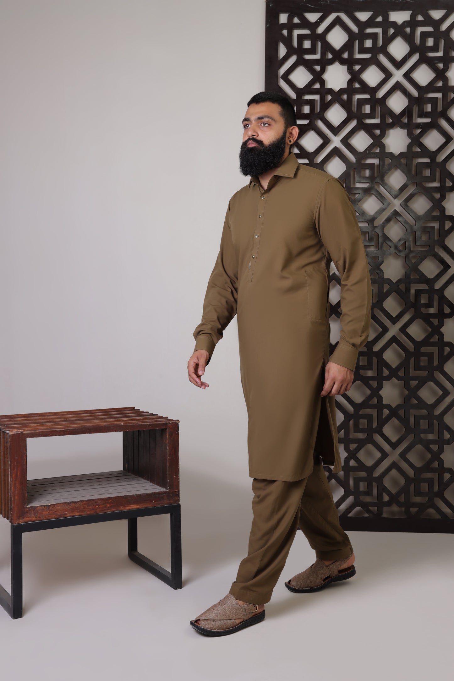 FAKHR-E-ZAREEN ( OLIVE GREEN )