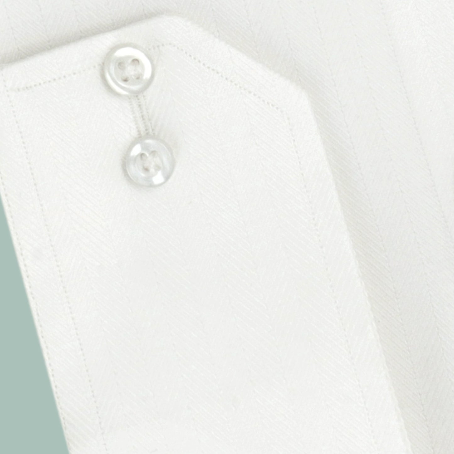 WHITE HERRINGBONE SHIRT