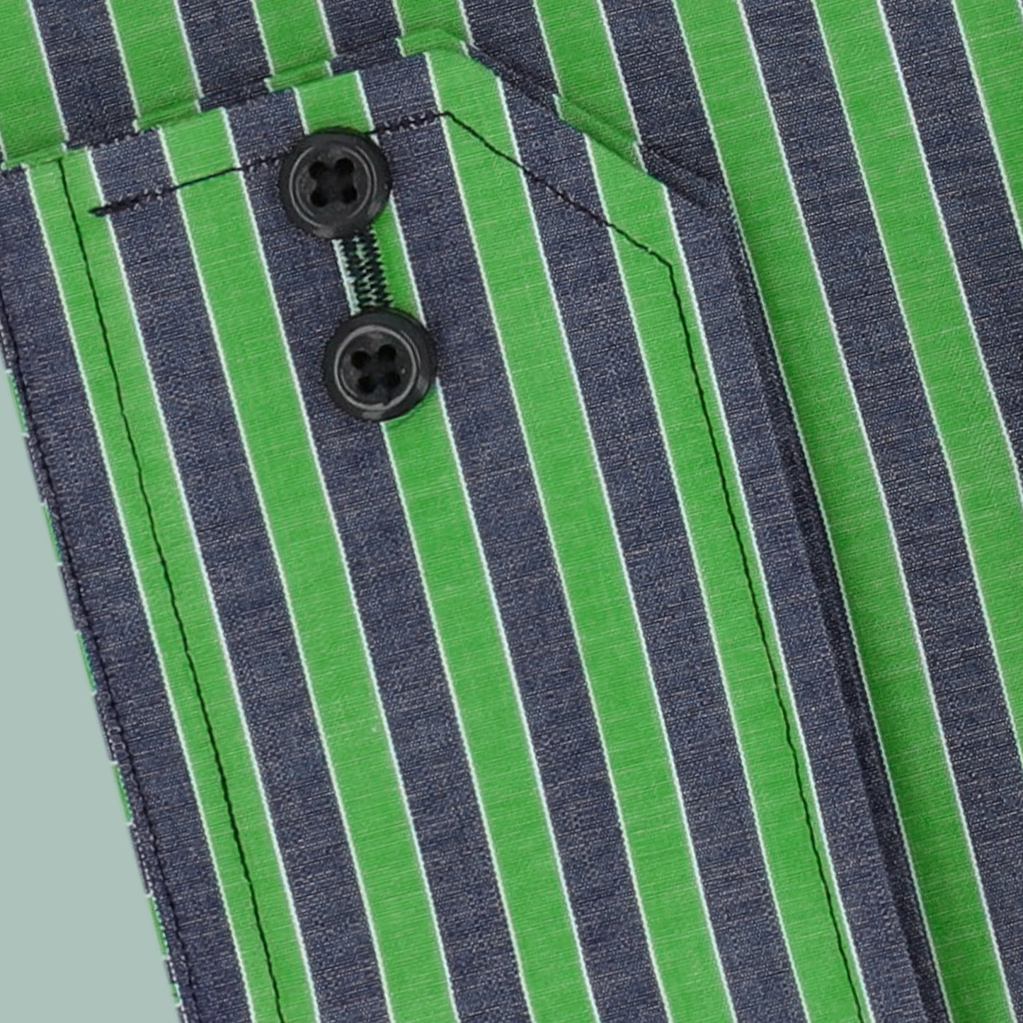 AMAZON BLUE GREEN STRIPES - Durins Placket