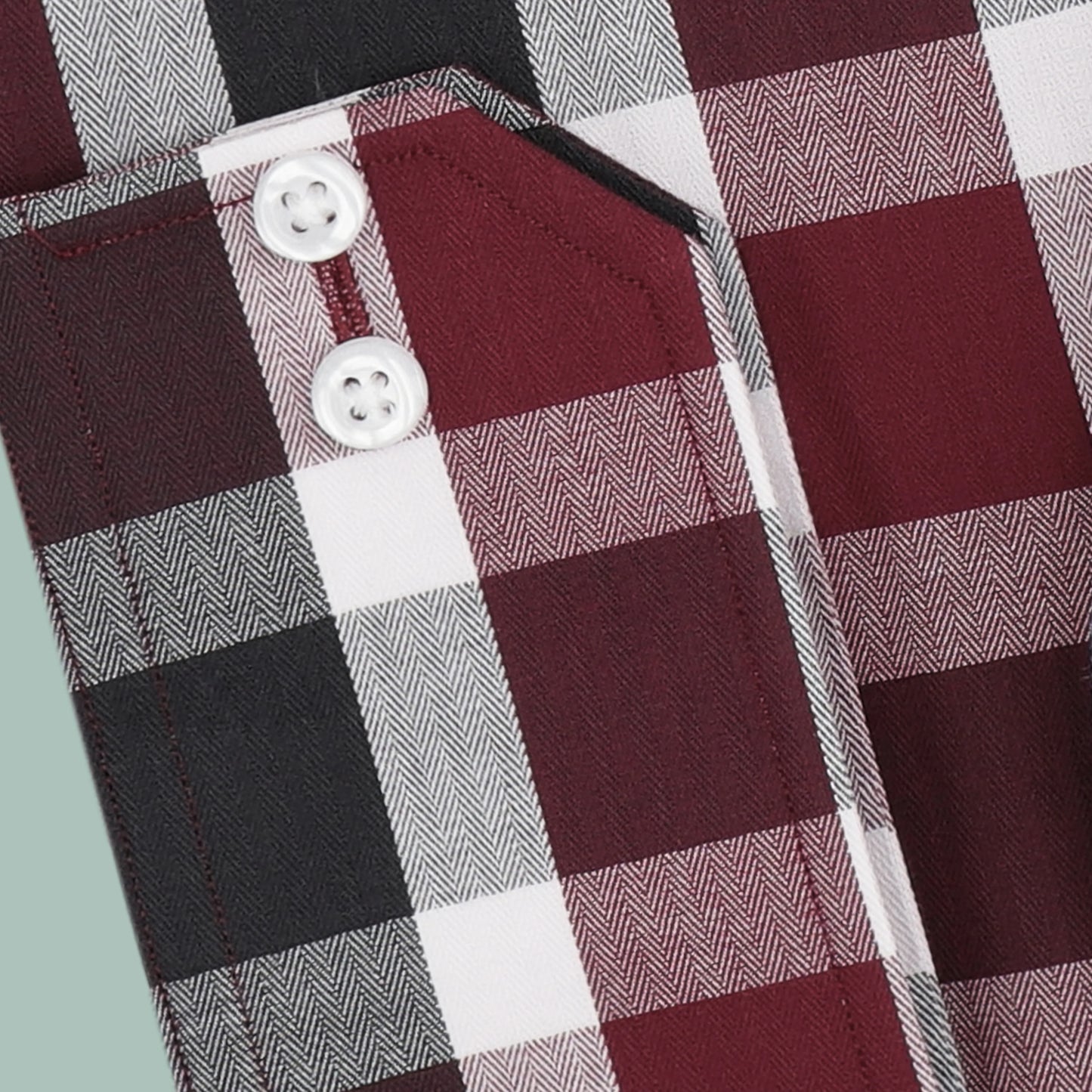 WINE MATTE CHECKS - Durins Placket