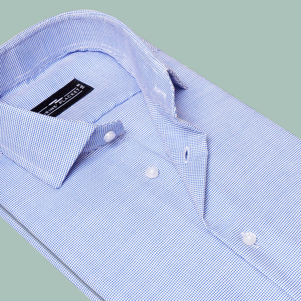 AVENOR BLUE DOBBY SHIRT