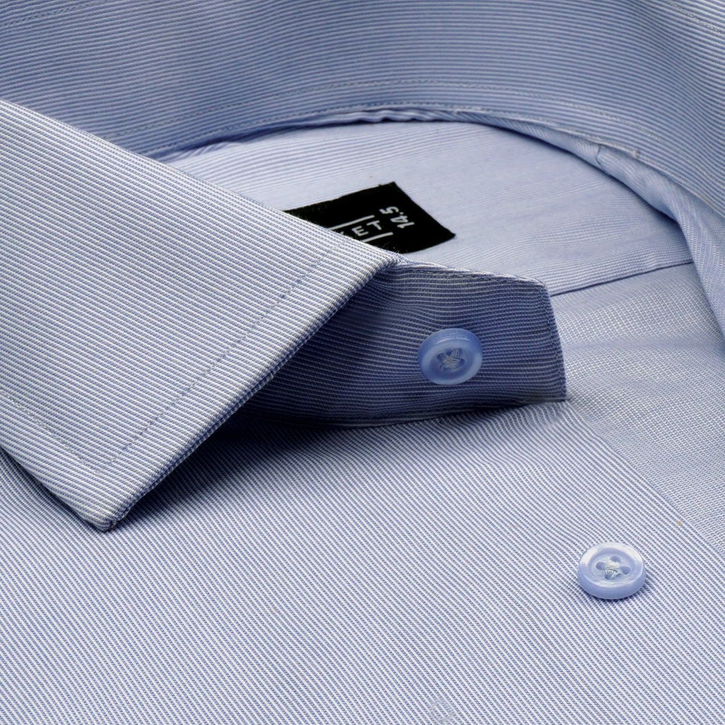 TIFFANY BLUE PIN STRIPES - Durins Placket