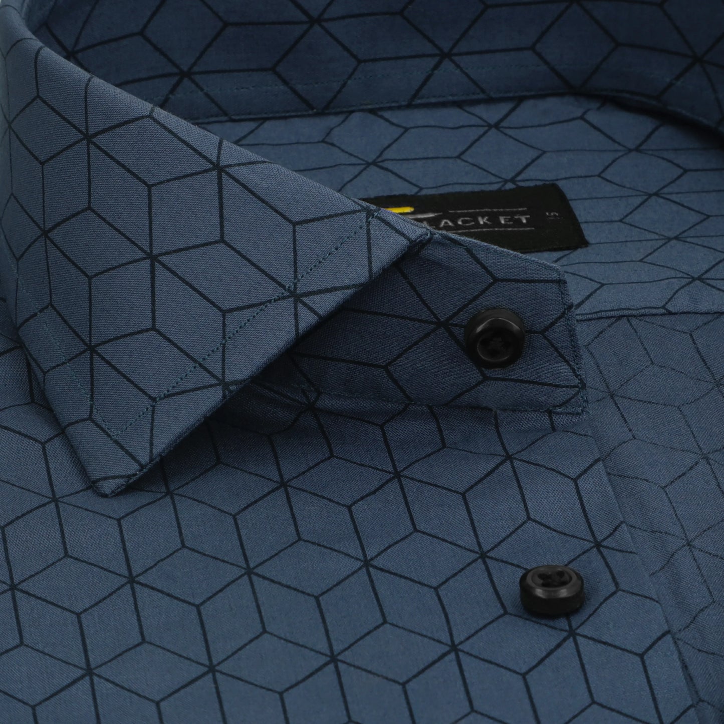 BINARY DEEP BLUE SHIRT - Durins Placket