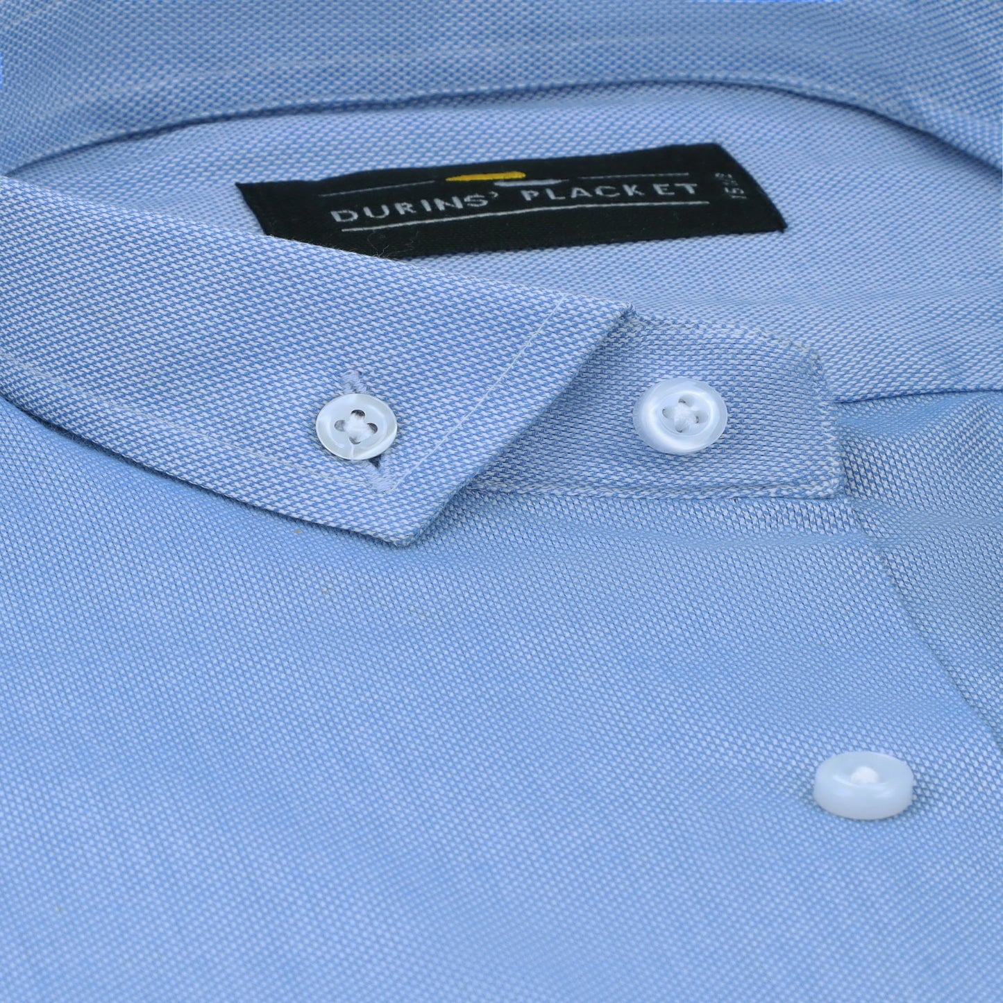 Oxford Blue Button Down - Durins Placket