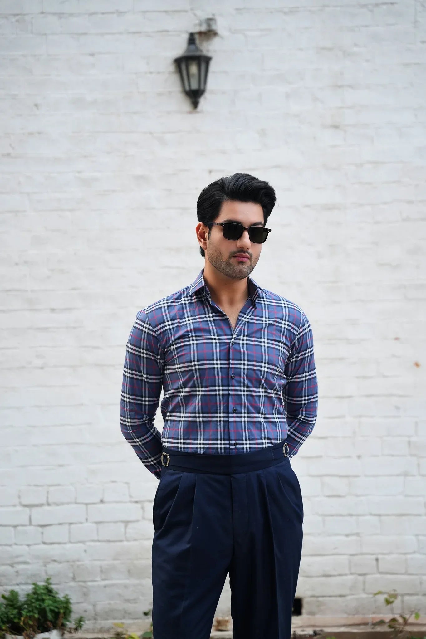 BROOKS ROYALE BLUE CHECKS - Durins Placket