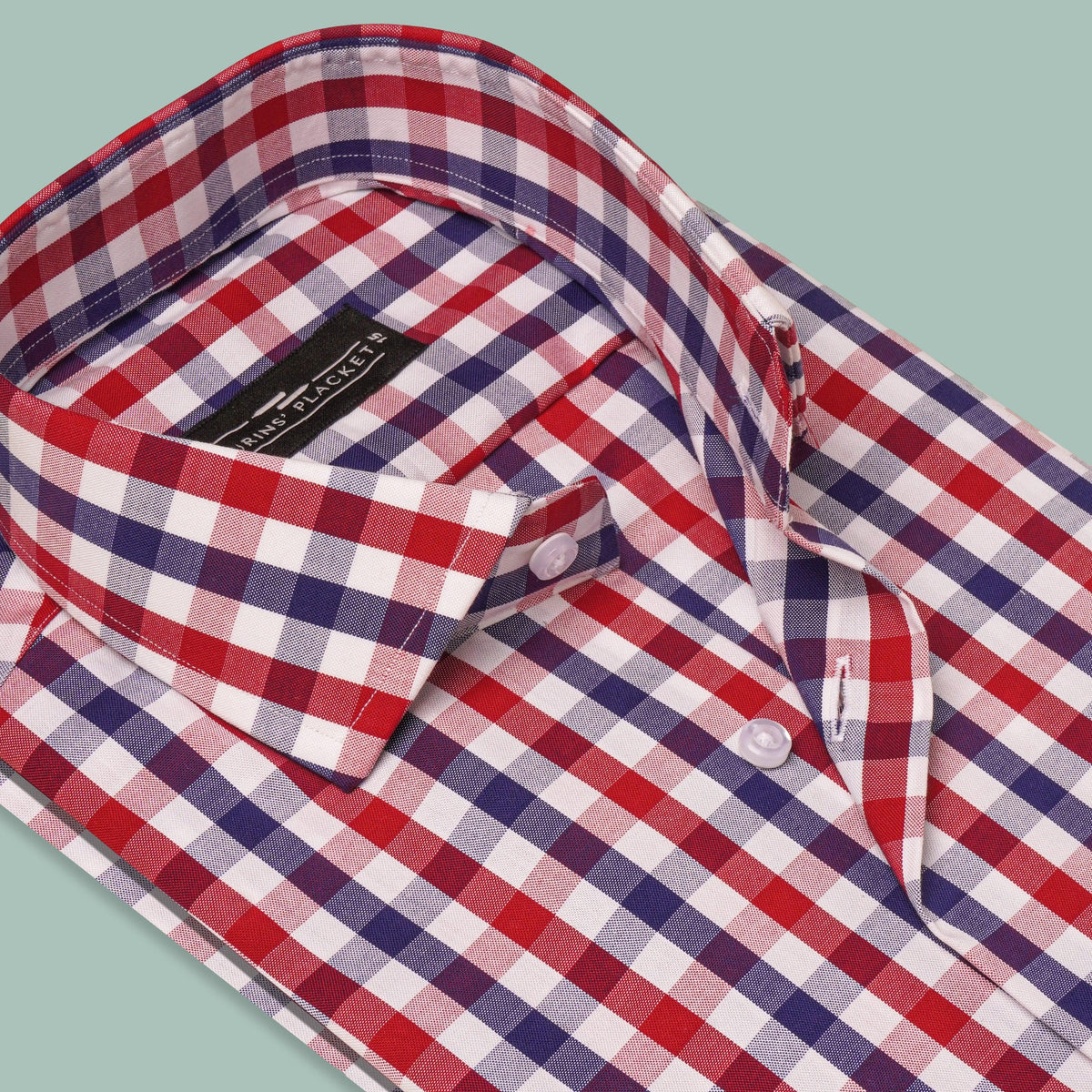 MADRID BLUE CHECKS - Durins Placket