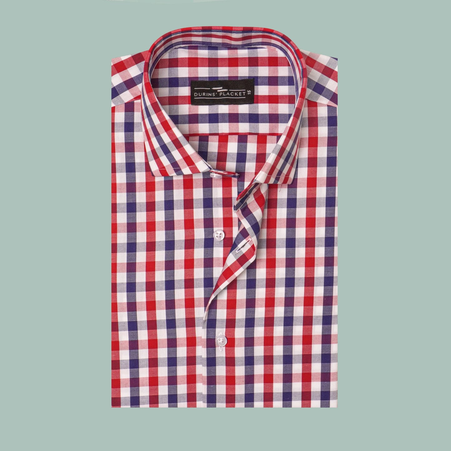 MADRID BLUE CHECKS - Durins Placket