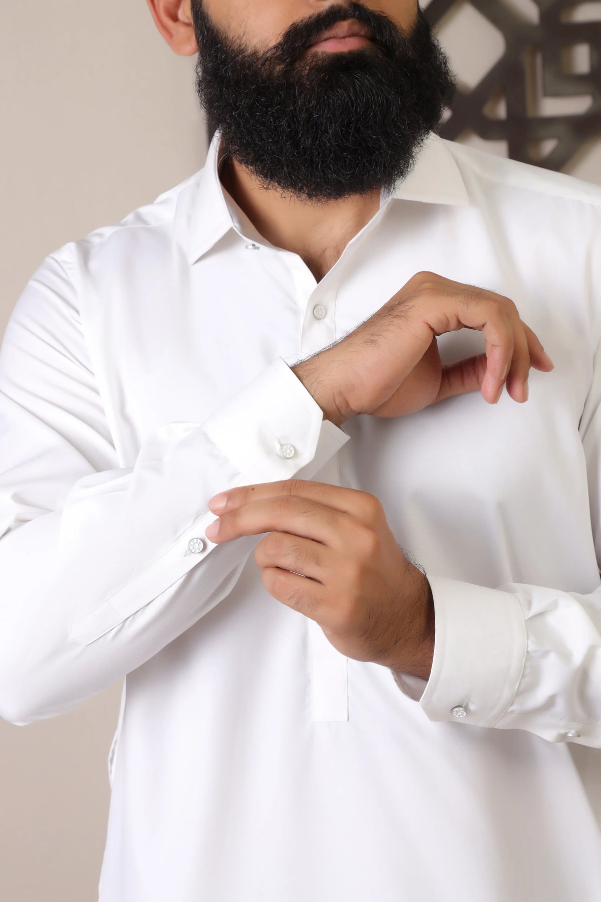 NOOR-E-AFLAAK ( PEARL WHITE ) - Durins Placket
