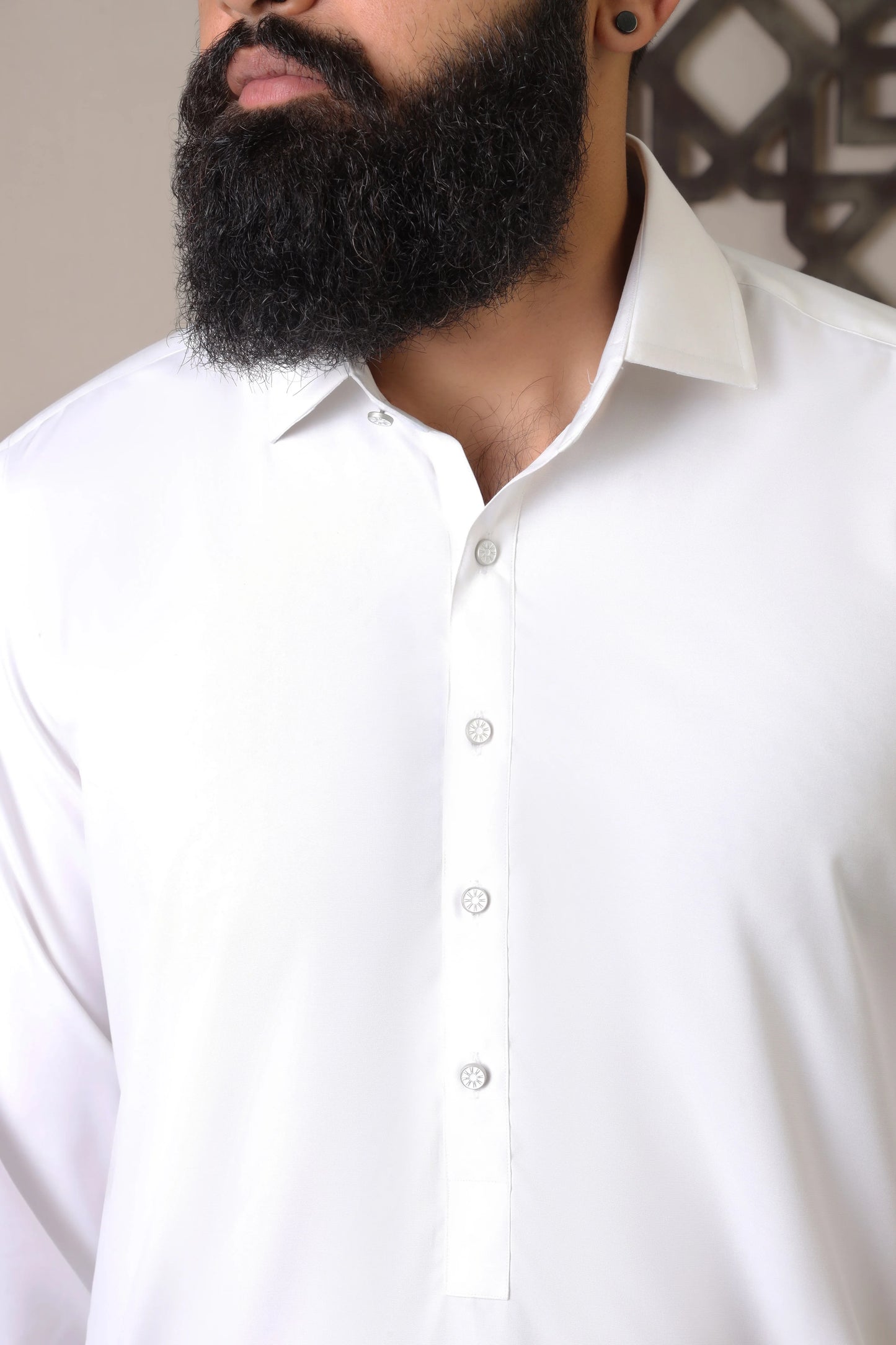 NOOR-E-AFLAAK ( PEARL WHITE ) - Durins Placket