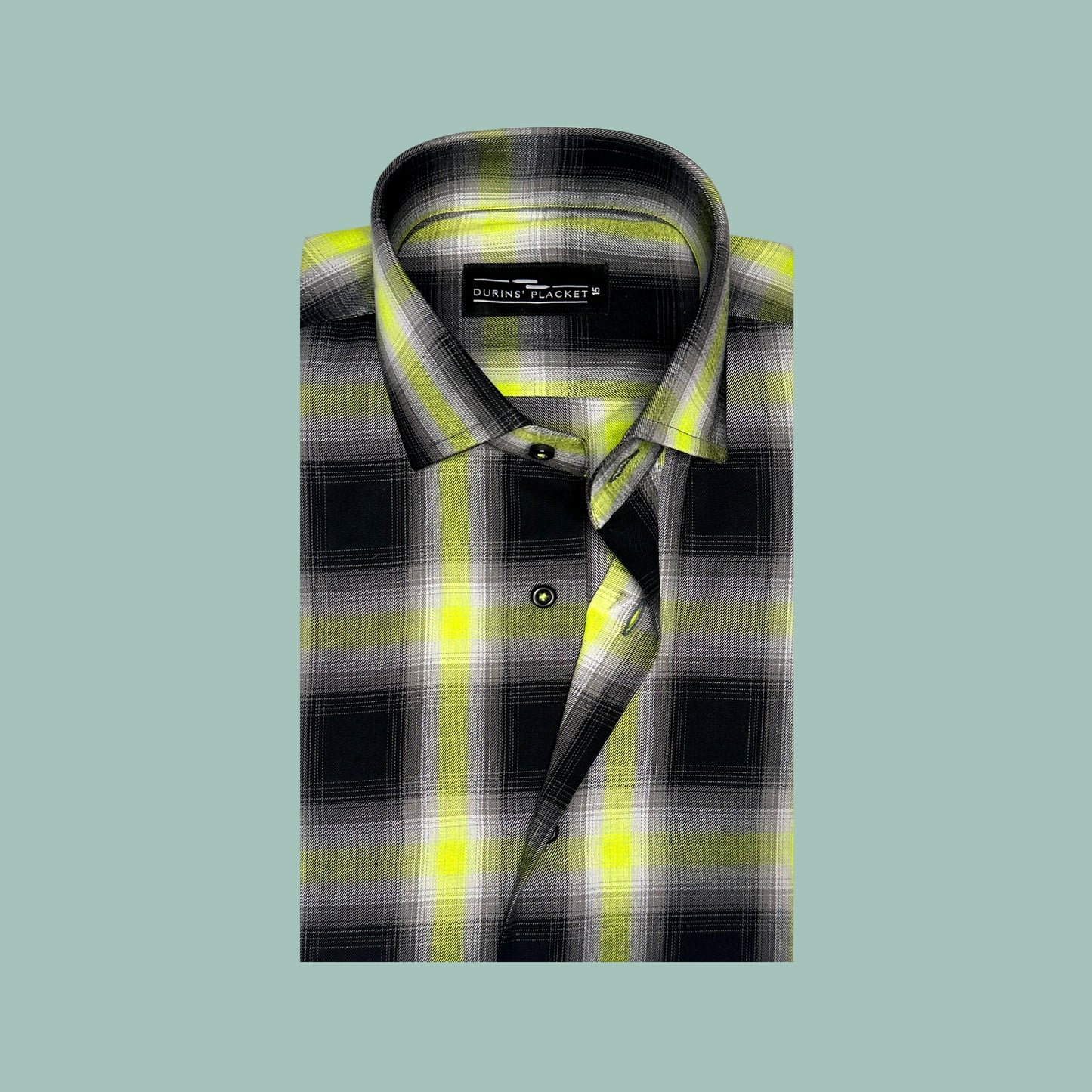 HIGHLIGHTED BLACK CHECK SHIRT