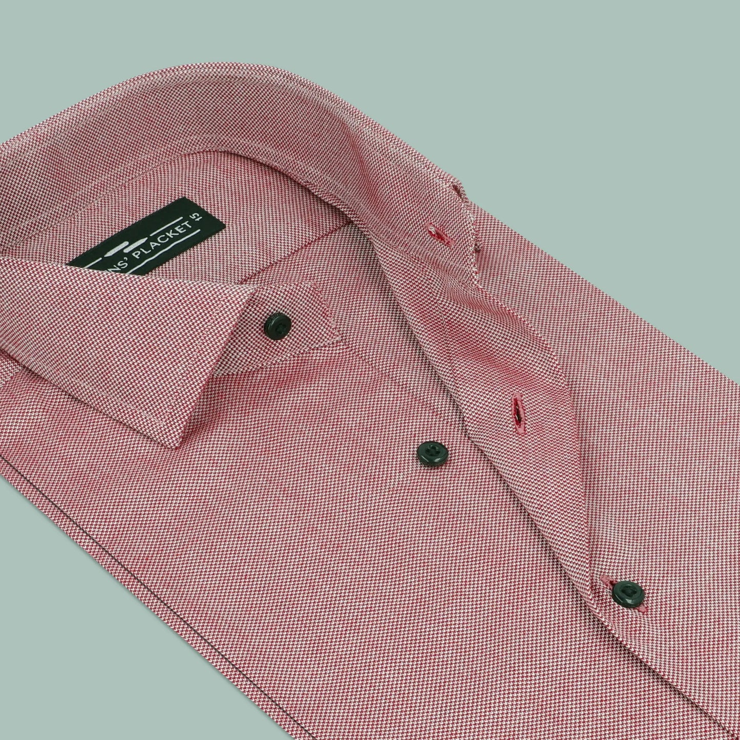 Dobby Red Formal Shirt