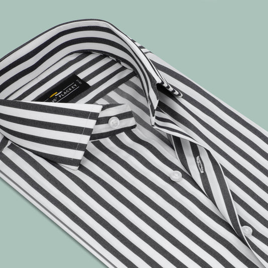 CHARCOAL GREY STRIPES