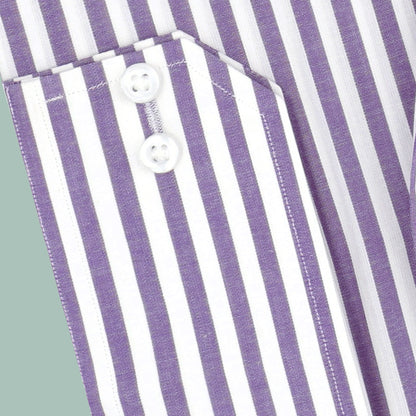 AWINING MAUVE PURPLE STRIPES