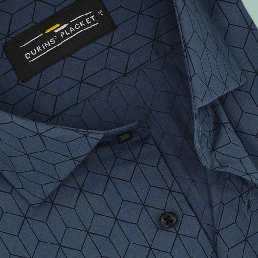 BINARY DEEP BLUE SHIRT