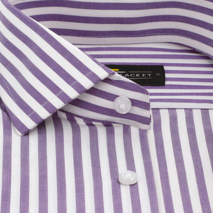 AWINING MAUVE PURPLE STRIPES