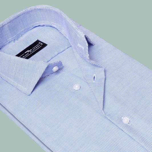 AVENOR BLUE DOBBY SHIRT