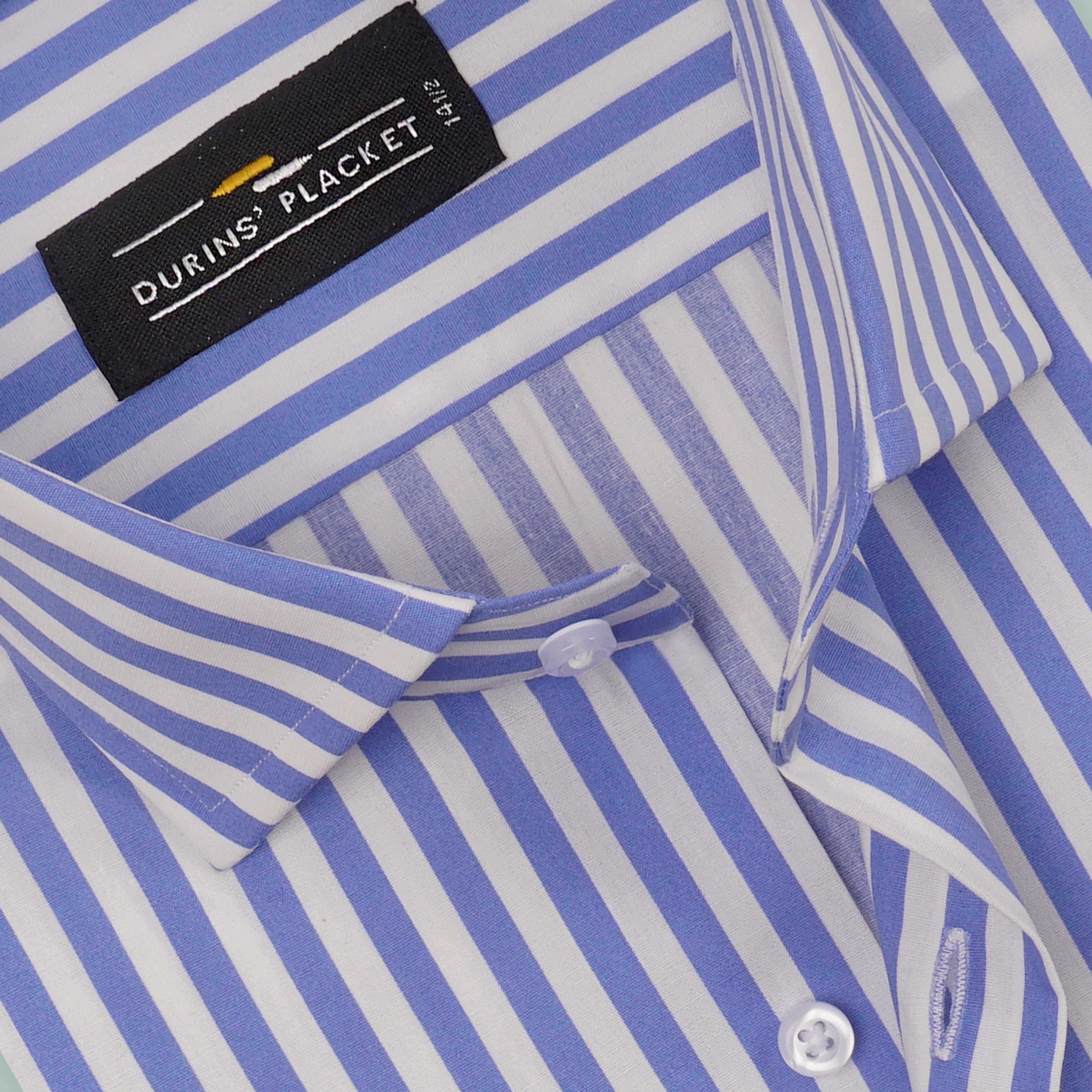 AWNING NEON BLUE STRIPES