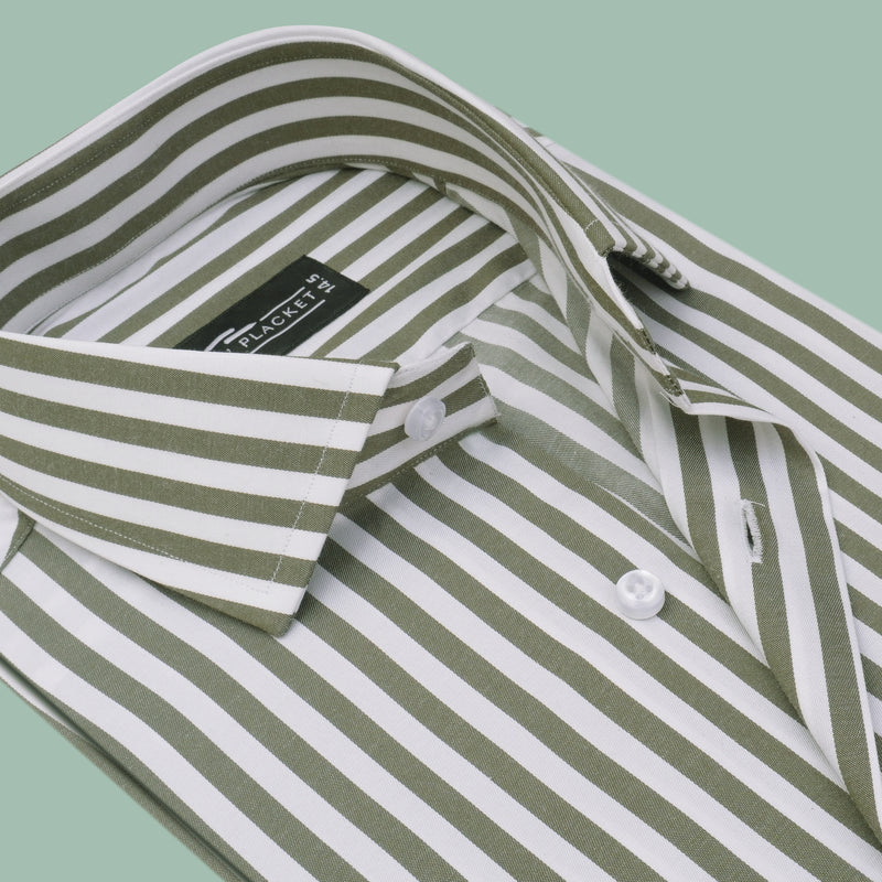 AWNING OLIVE STRIPES