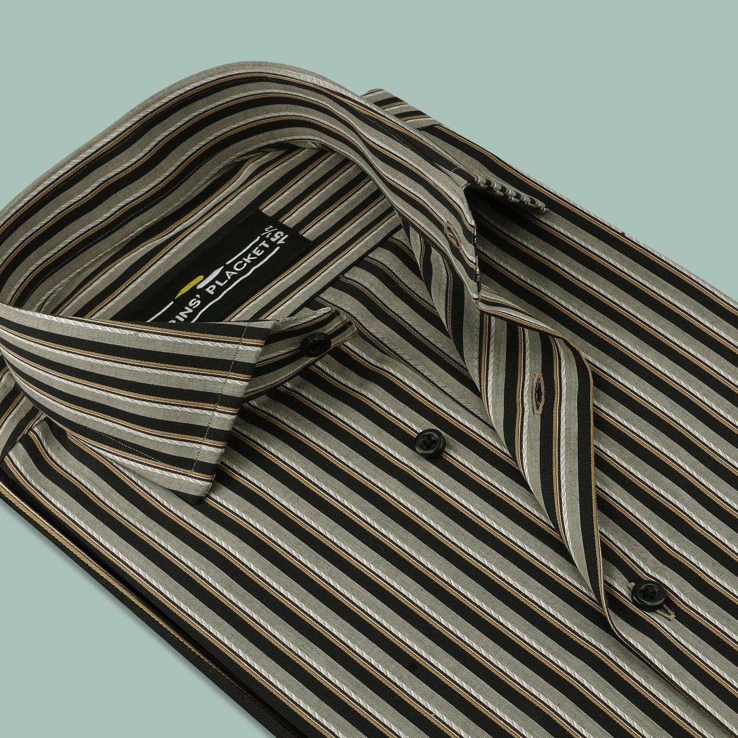 WALTON BLACK STRIPES SHIRT