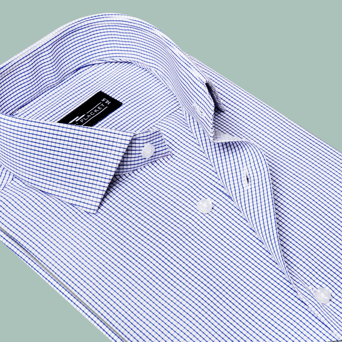 COBALT BLUE GRID SHIRT