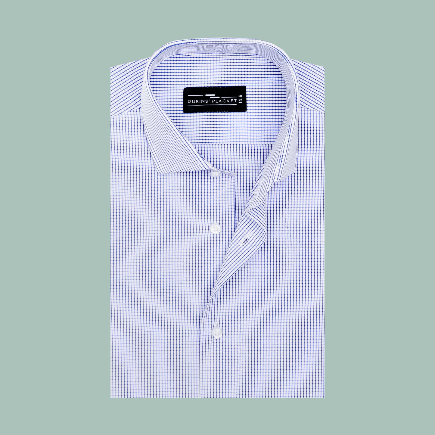 COBALT BLUE GRID SHIRT