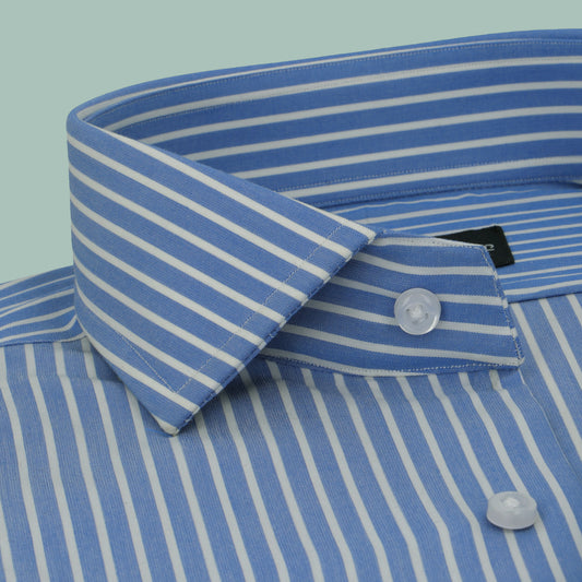 DEEP BLUE PIN STRIPES