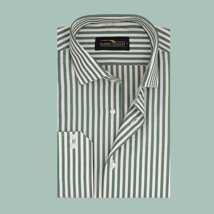 SOOTHING OLIVE GREEN STRIPES