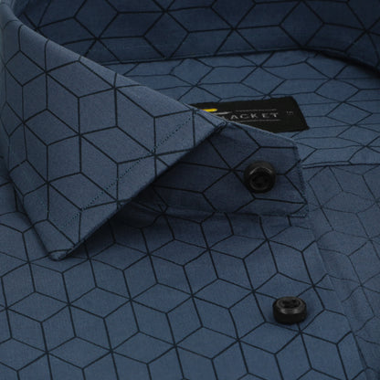 BINARY DEEP BLUE SHIRT