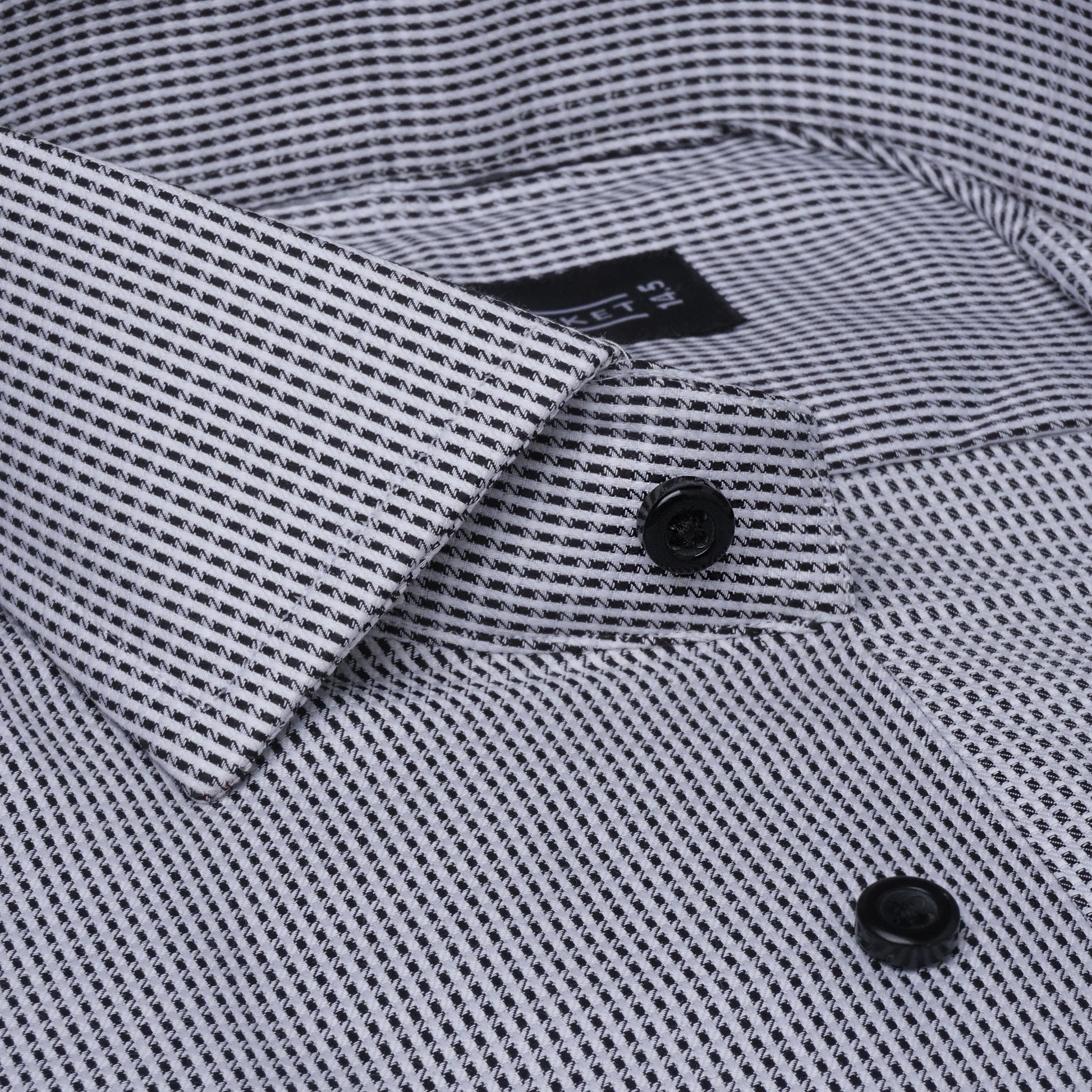 PETRA STONE BLACK SHIRT - Durins Placket