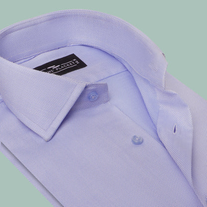 FROSTED BLUE DOBBY SHIRT