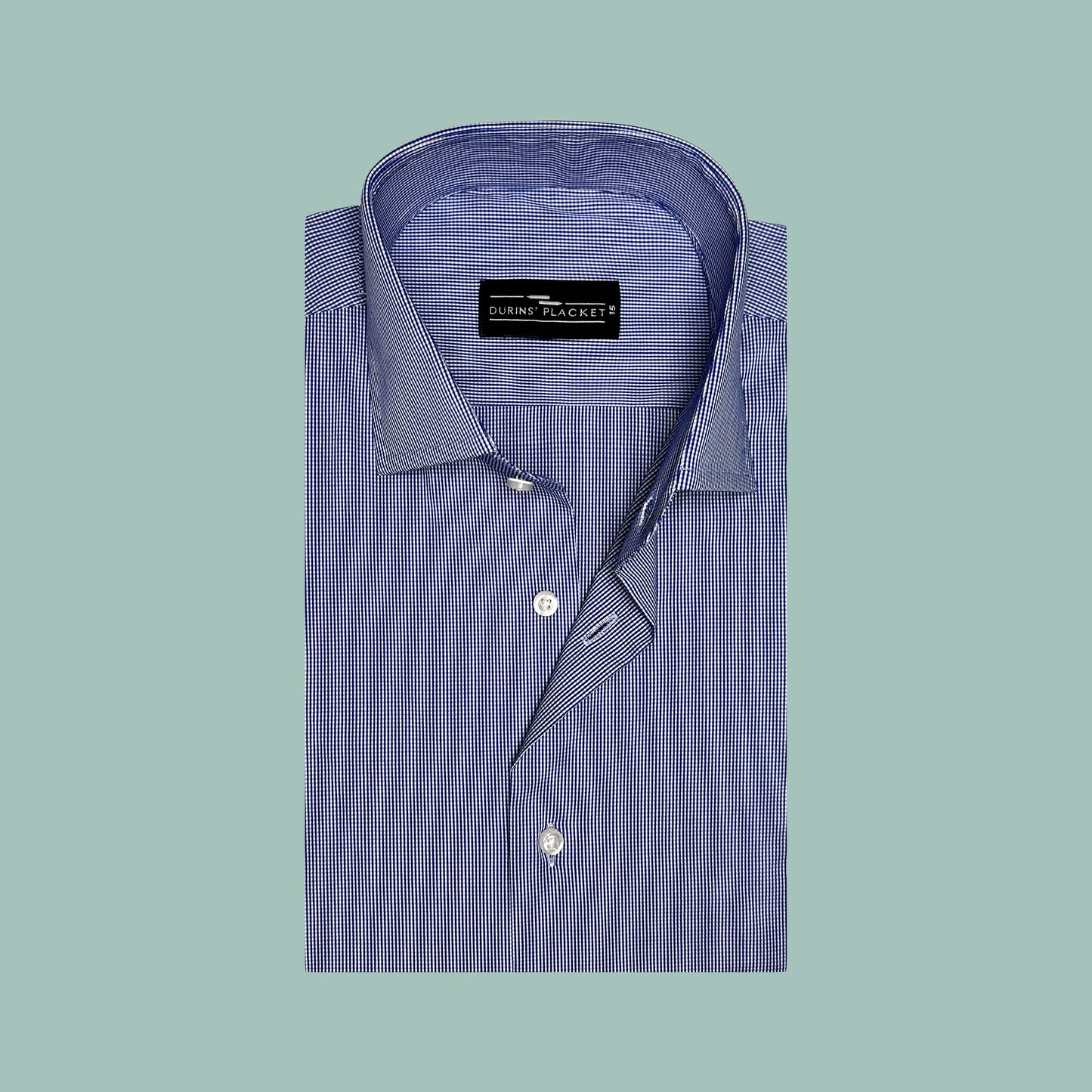 BROOKLYN BLUE MICRO CHECKS