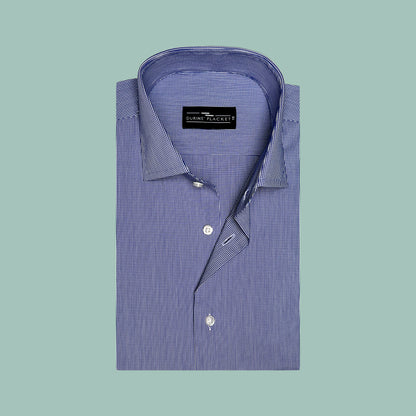 BROOKLYN BLUE MICRO CHECKS