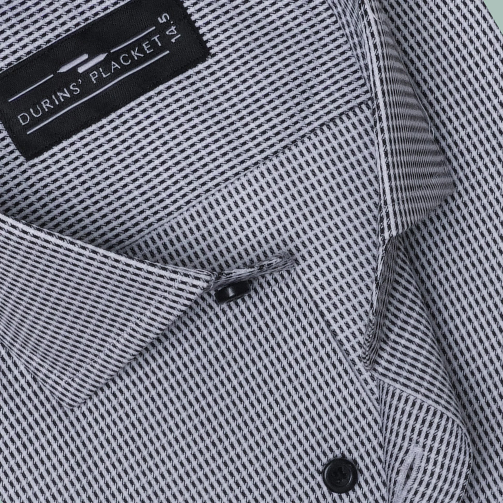 PETRA STONE BLACK SHIRT - Durins Placket