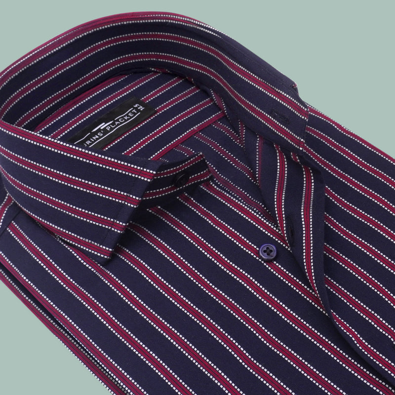 PRUSSIAN GARNET STRIPES