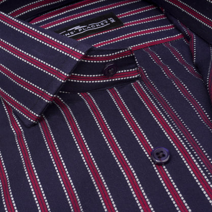 PRUSSIAN GARNET STRIPES