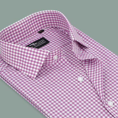 LILAC GINGHAM CHECKS