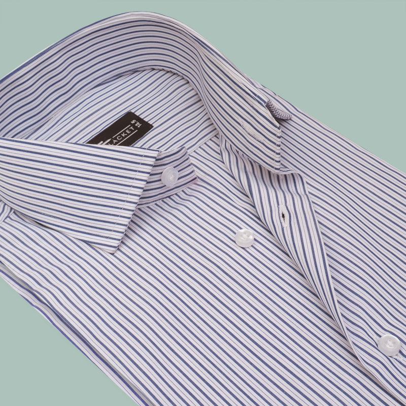 SAVILE NAVY PINSTRIPES