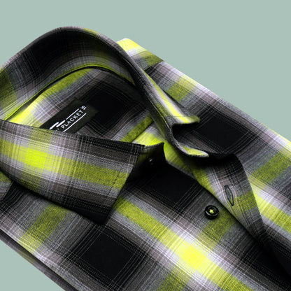 HIGHLIGHTED BLACK CHECK SHIRT