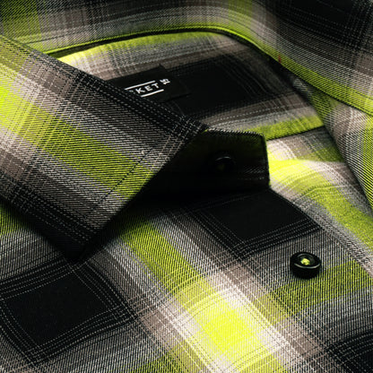 HIGHLIGHTED BLACK CHECK SHIRT